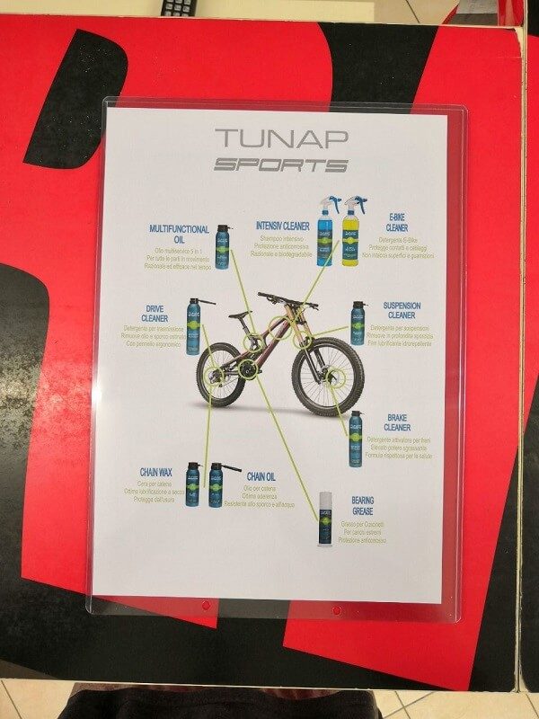 Prodotti pulizia Tunap - Accessori per bici - RMC negozio di bici Verona Villafranca
