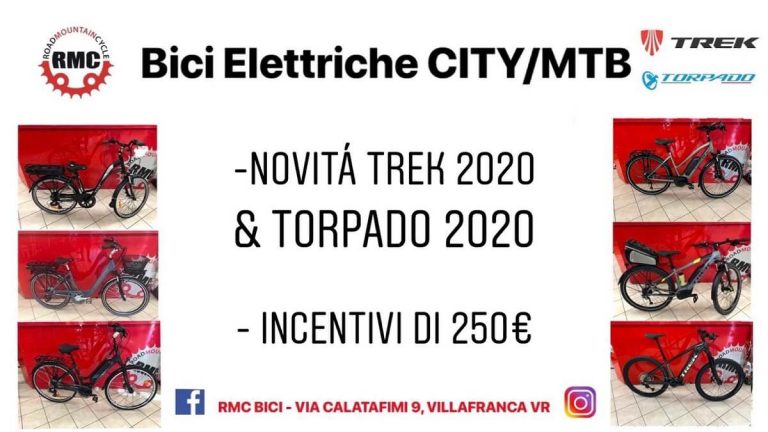 Bici elettriche city bike e MTB montain bike Verona E-bike - RMC negozio di bici Verona Villafranca