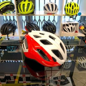 Met Espresso Bianco_Rosso. Casco bici da strada. Caschi bici da corsa. RMC negozio bici Verona