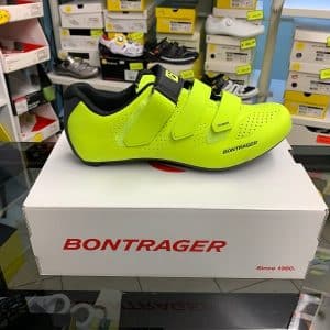 Bontrager Starvos gialla. Scarpe bici da corsa. Bicicletta da strada. RMC negozio bici a Verona