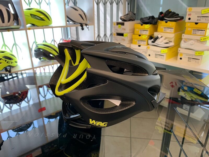 Casco Wag Nero e giallo - Casco bici MTB Mountain Bike a Verona