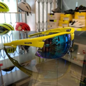 Occhiale bici Kayak giallo. Accessori per andar in giro in bici. RMC negozio biciclette Verona