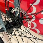 Ruota, raggi e freno a disco