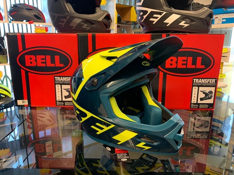Casco BELL Integrale blu e giallo - CascoBMX, DH Downhill e Enduro