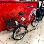 Triciclo elettrico Brera 20 rossa. City Bike Verona. Bici per città. RMC negozio di biciclette.