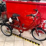 Triciclo elettrico Brera 20 rossa. City Bike Verona. Bici per città. RMC negozio di biciclette.