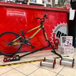 Set Rullo: staffa riscaldamento gara + rullo mini roller. Accessori bici. RMC negozio bici Verona