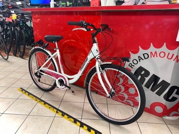 City Bike Rollmar Celine 26” bianca. City Bike Verona. Bici per città. RMC negozio biciclette Verona