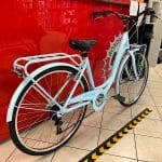 Brera Meneghina 26” azzurra. City Bike donna a Verona. Bici per città. RMC negozio biciclette Verona