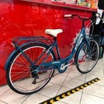 Brera Meneghina 26” blu. City Bike donna a Verona. Bici per città. RMC negozio biciclette a Verona