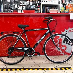 City Bike Rollmar 28” nera. City Bike Verona. Bici per città. RMC negozio biciclette a Verona