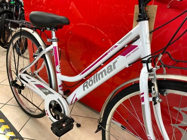 Rollmar City 28” bianca. City Bike donna a Verona. Bici per città. RMC negozio biciclette Verona