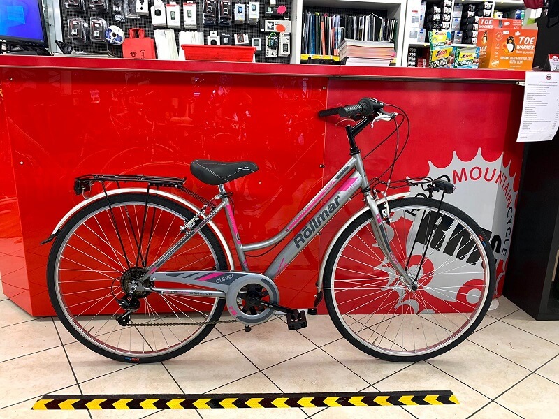 Rollmar City 28” grigia e rosa. Bici City Bike donna a Verona