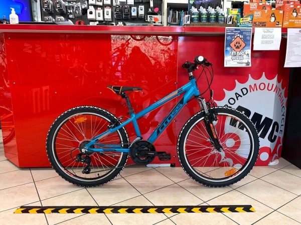MTB Cross 24” azzurra. Bicicletta MTB Mountain Bike Verona. RMC negozio di bici a Verona