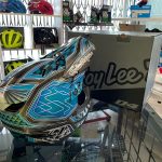 Casco Troy Lee Designs D4 Fiber Blu. BMX e MTB DH Downhill Verona