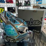 Casco Troy Lee Designs D4 Fiber Blu. BMX e MTB DH Downhill Verona