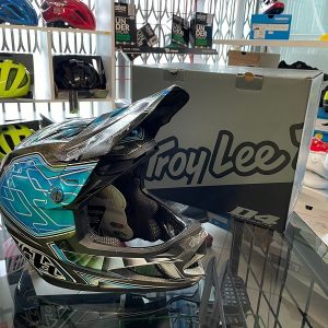 Casco Troy Lee Designs D4 Fiber Blu. BMX e MTB DH Downhill Verona