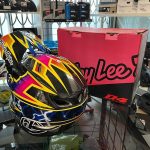 Casco Troy Lee Designs D4 carbonio fulmin. BMX e MTB DH Downhill