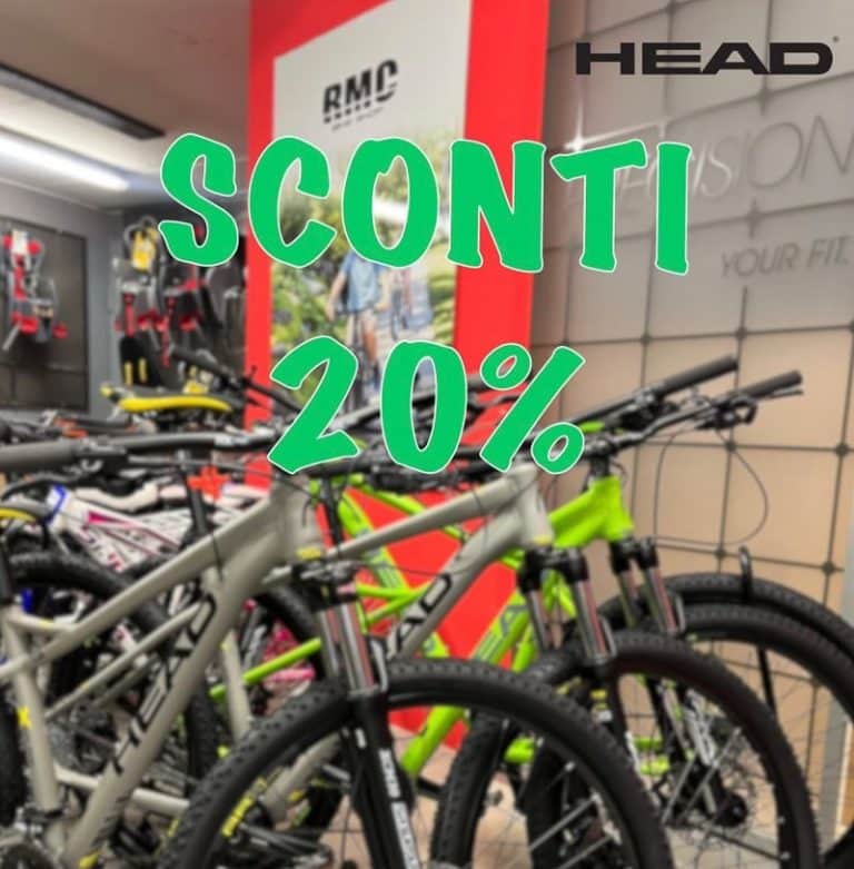 Sconti del 20% su Gravel e Mtb di HEAD. RMC di Verona