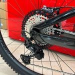 Ruota posteriore, cambio, corona, raggi e freno a disco