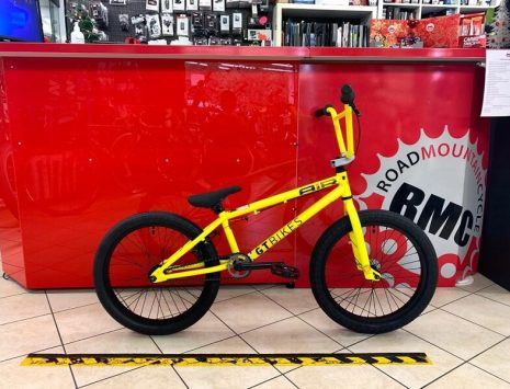 BMX Street GT gialla. Bici bmx street a Verona. RMC negozio di biciclette ragazzo a Verona