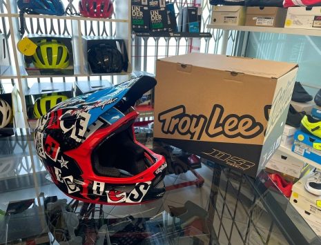 Casco Troy Lee Designs D3 anarchy black. Protezioni per BMX e MTB DH Downhill Verona