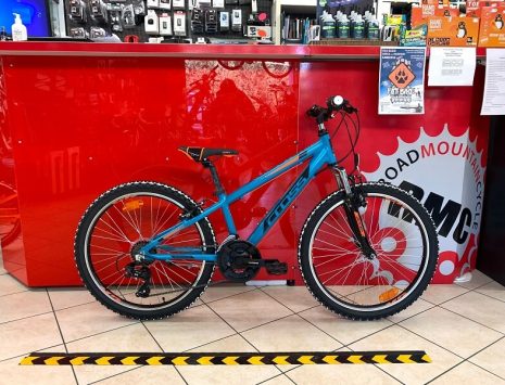MTB Cross 24” azzurra. Bicicletta MTB Mountain Bike Verona. RMC negozio di bici a Verona